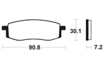 TECNIUM MX/ATV Sintered Metall Bremsbeläge - MO80 1022920