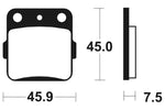 TECNIUM MX/ATV Sintered Metall Bremsbeläge - MO92 1022925