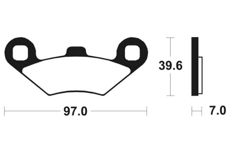 TECNIUM MX/ATV Sintered Metall Bremsbeläge - MOA216 1022928