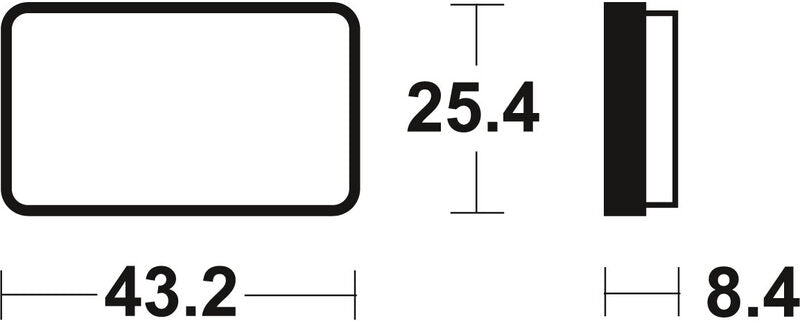 TECNIUM MX/ATV Sintered Metall Bremsbeläge - MOA327 1022937