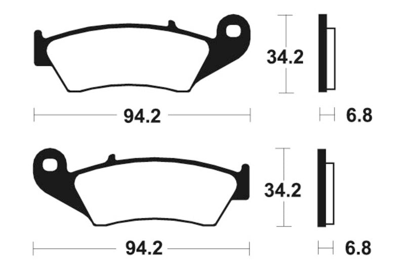 TECNIUM RACING MX/ATV Sintered Metall Bremsbeläge - MOR194 1022956