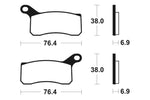 Tecnium Racing MX/ATV Sintered Metal Brake Pads - Mor366 1022998