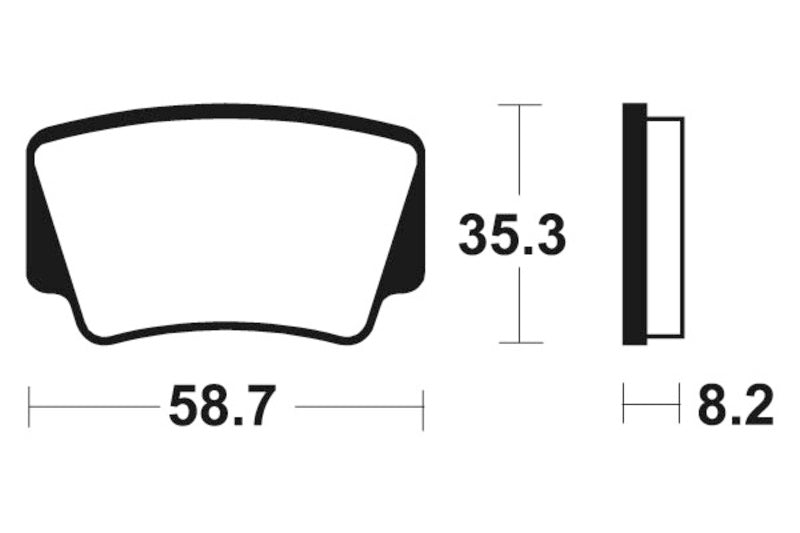 Tecnium Racing MX/ATV Sintered Metal Brake Pads - Mor367 1022999