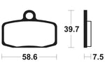 Tecnium Racing MX/ATV gesinterte Metallbremsbeläge - MOR385 1023002