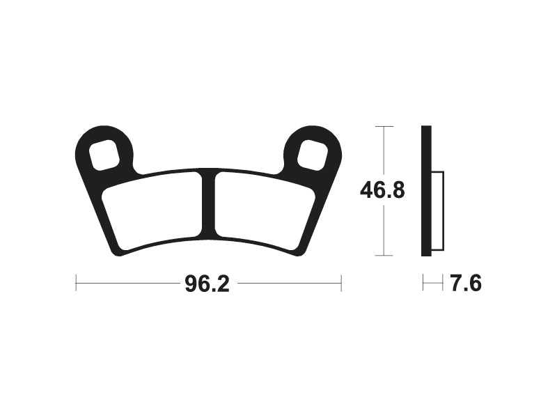 Tecnium Racing MX/ATV Sintered Metall Bremsbeläge - MOR398 1023006