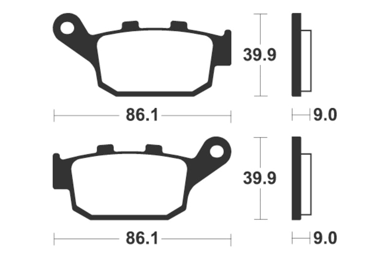 Tecnium Street Performance Sintered Metall Bremsbeläge - MR 381 1023032