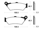 Tecnium Street Performance Sintered Metall Bremsbeläge - MR174 1023048