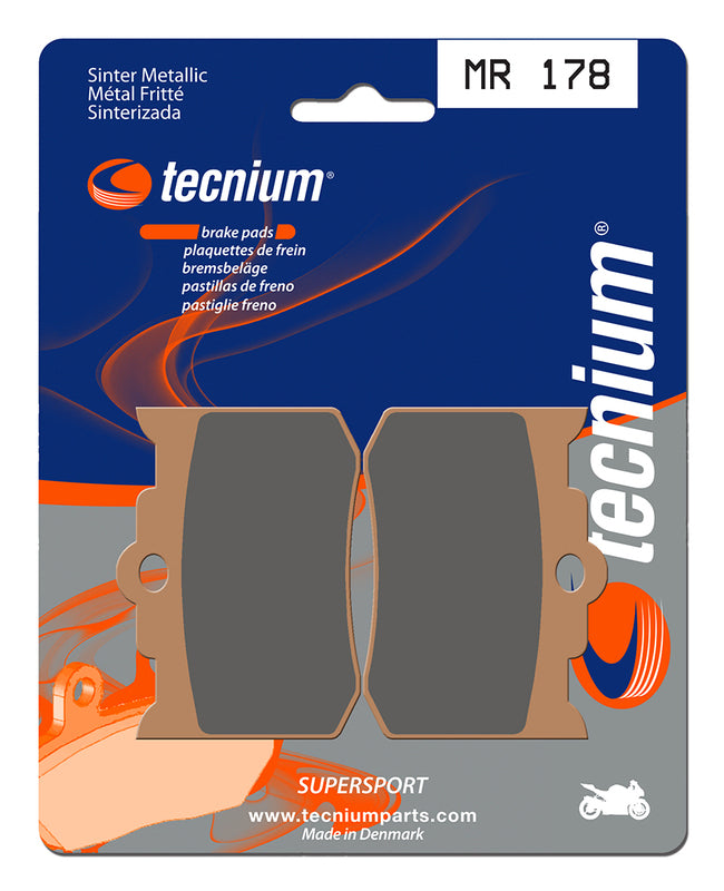 Tecnium Street Performance Sintered Metal Brake Pads - MR178 1023050