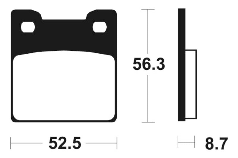 Tecnium Street Performance Sintered Metal Brake Pads - MR201 1023054