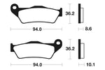 Tecnium Street Performance Sintered Metall Bremsbeläge - MR242 1023063