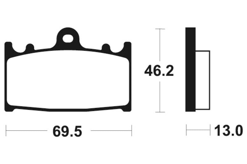 Tecnium Street Performance Sintered Metall Bremsbeläge - MR289 1023071