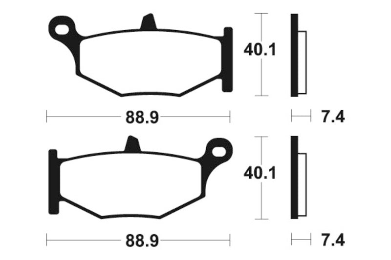 Tecnium Street Performance Sintered Metall Bremsbeläge - MR333 1023078