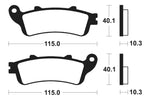 Tecnium Street Performance Sintered Metal Brake Pads - MR380 1023084