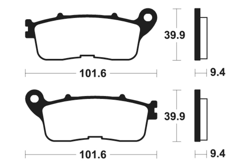 Tecnium Street Performance Sintered Metall Bremsbeläge - MR392 1023086