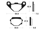 Tecnium Street Performance Sintered Metall Bremsbeläge - MR86 1023102