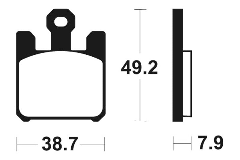 Tecnium Professional Racing Sintered Metal Brake Pads - MSR288 1023161