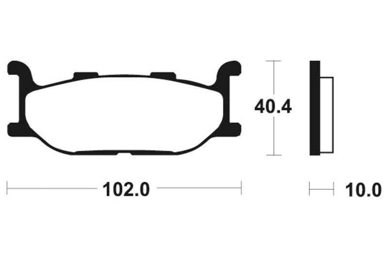 Tecnium Maxi Scooter Sintered Metall Bremsbeläge - MSS163 1023182