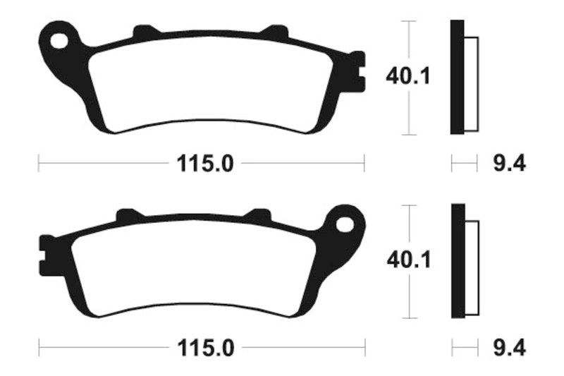 Tecnium Maxi Scooter Sintered Metall Bremsbeläge - MSS222 1023189