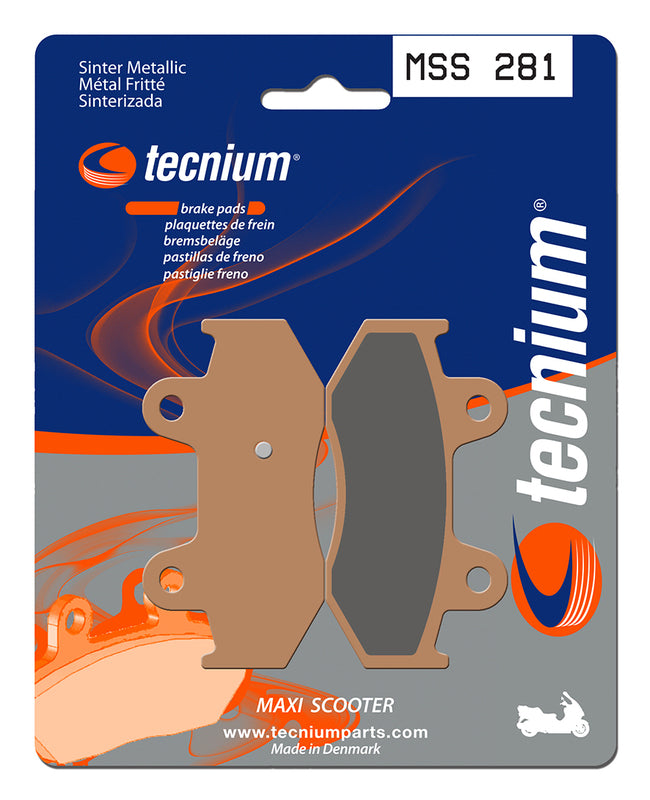 Tecnium Maxi Scooter Sintered Metal Brake Pads - MSS281 1023205