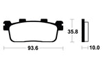 Tecnium Maxi Scooter Sintered Metall Bremsbeläge - MSS363 1023219