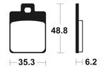 Tecnium Maxi Scooter Sintered Metall Bremsbeläge - MSS368 1023220