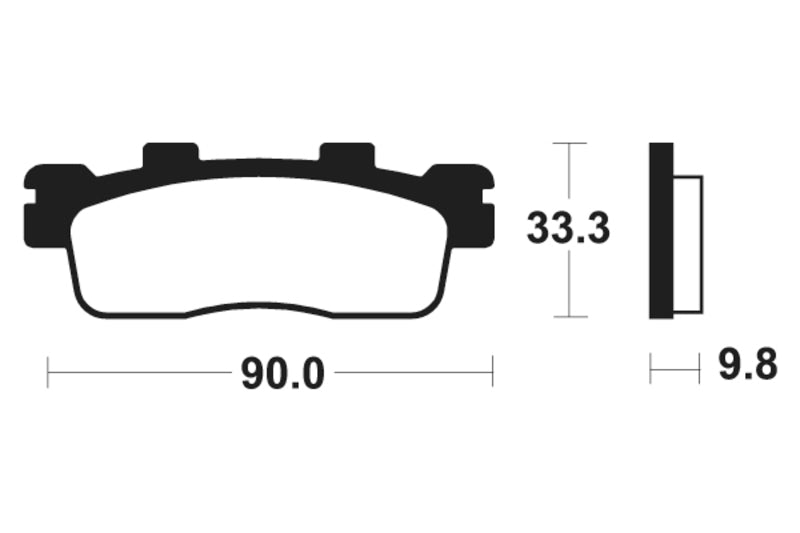 Tecnium Maxi Scooter Sintered Metall Bremsbeläge - MSS371 1023221