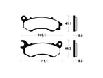 Tecnium Maxi Scooter Sintered Metall Bremsbeläge - MSS373 1023222