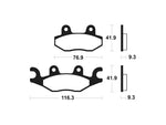 Tecnium Maxi Scooter Sintered Metall Bremsbeläge - MSS378 1023223