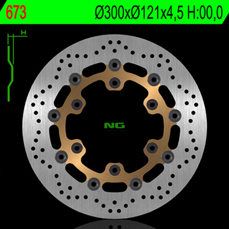 Ng Bremsscheibe Runde 673