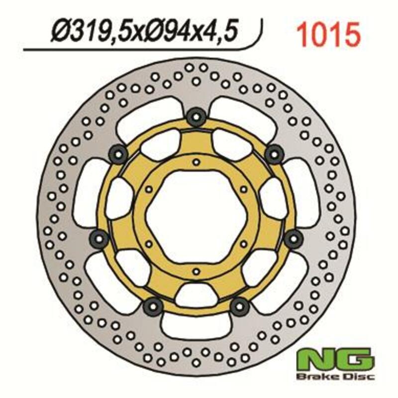 NG Bremsscheibe Runde 1015