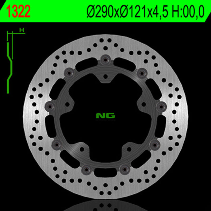 Ng brake disc round 1322