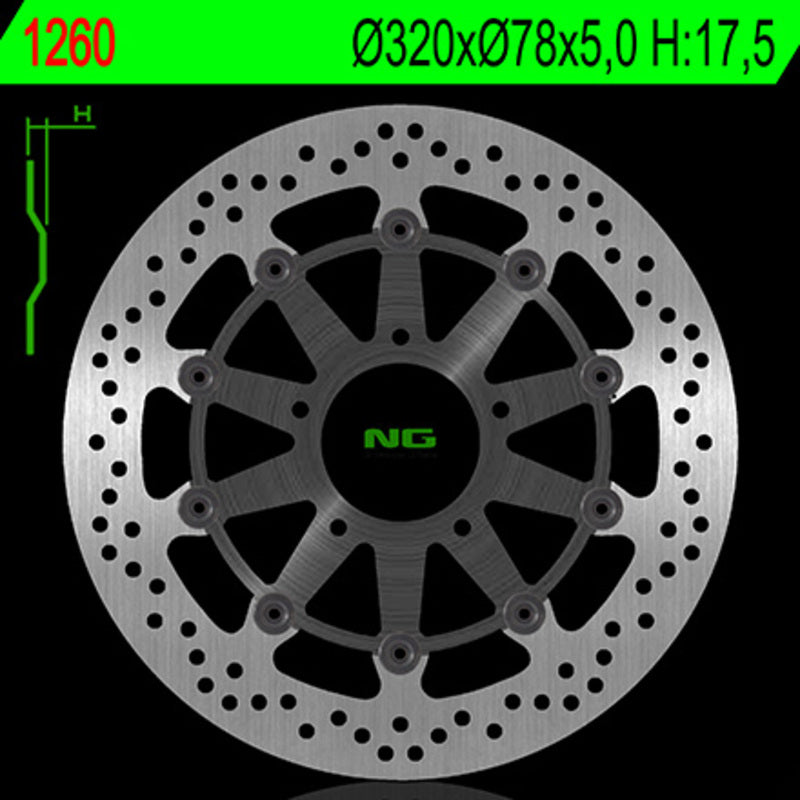 NG Bremsscheibe Runde 1260g