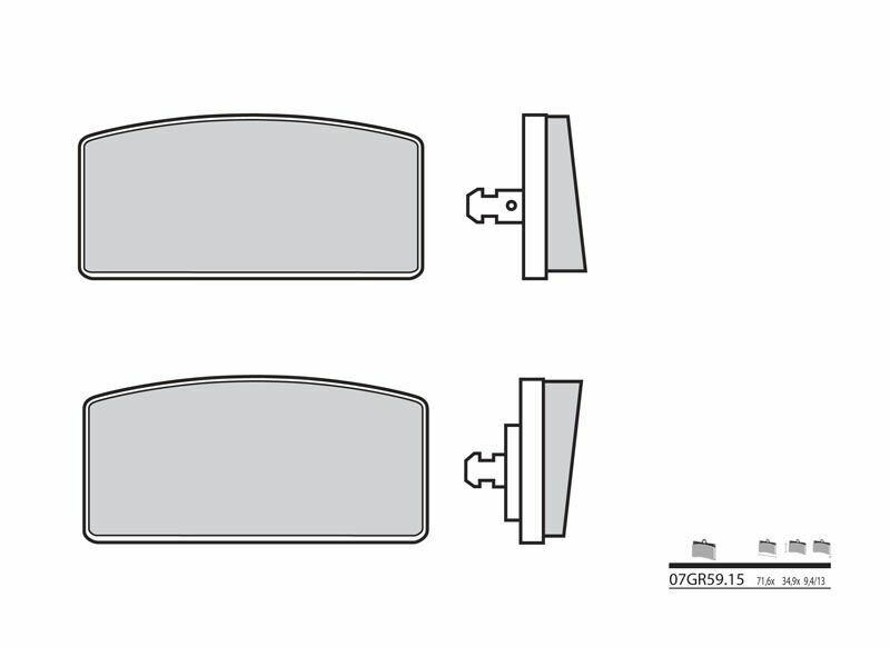 BREMBO Street Carbon Ceramic Brake pads - 07GR5915 07GR5915