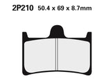 NISSIN Street Semi-Metallic Brake pads - 2P-210NS 2P-210NS 