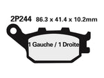 NISSIN Street Semi-Metallic Brake pads - 2P-244NS 2P-244NS