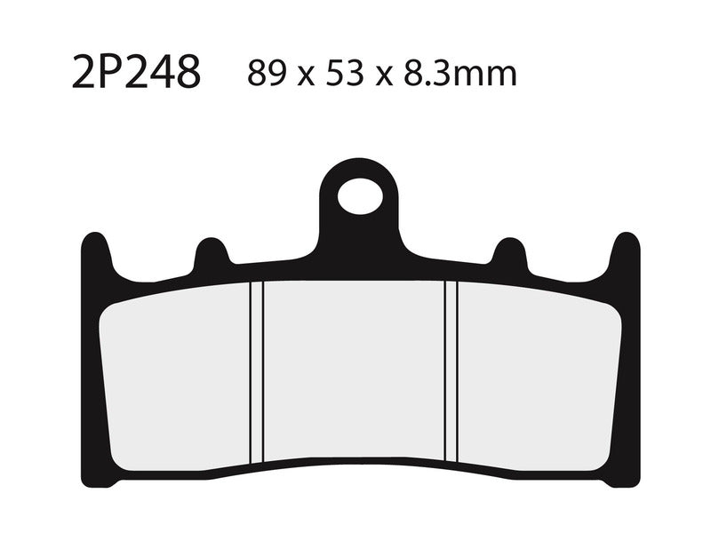 NISSIN Straßen-/Gelände Sintermetall-Bremsbeläge - 2P-248ST 2P-248ST 