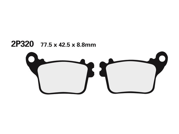 Nissin Street /Offroad Sintered Metal Brems-2P-320st 2P-320st