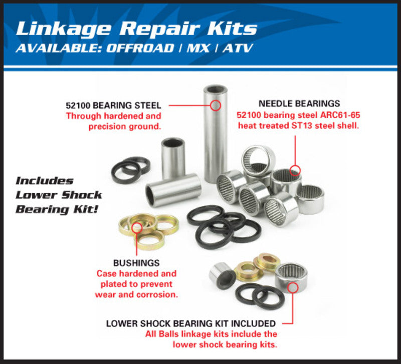 ALL BALLS Suspension Linkage Repair Kit Honda CR500R 27-1025