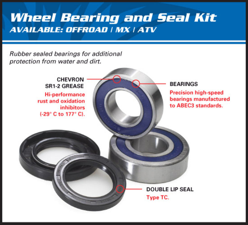 ALL BALLS Rear Wheel Bearing Kit Suzuki 25-1272