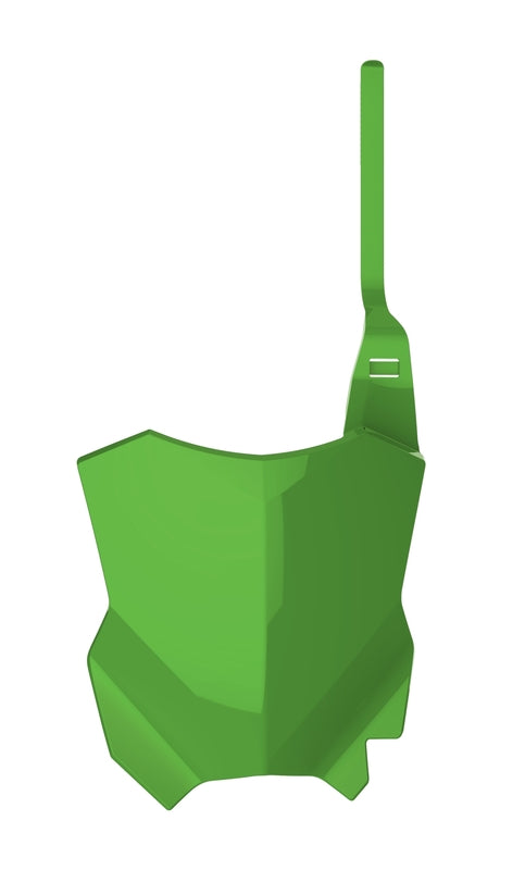 Police Port Front Number Plate Green Kawasaki KX125/250 86659007