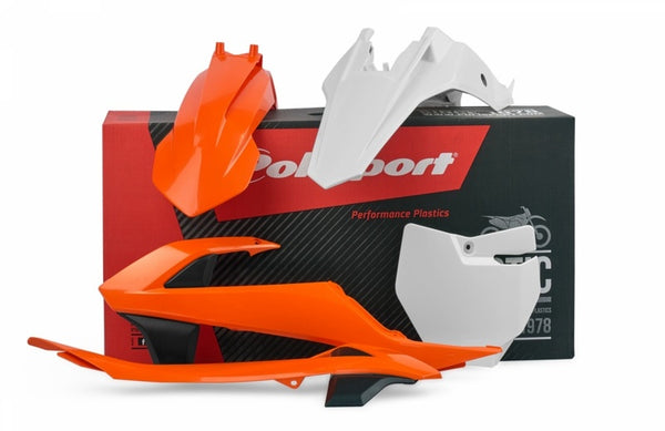 Polizeiport -Kunststoff -Kit mit Airbox Cover/Side Panels OEM Color (2016) KTM SX65 90682