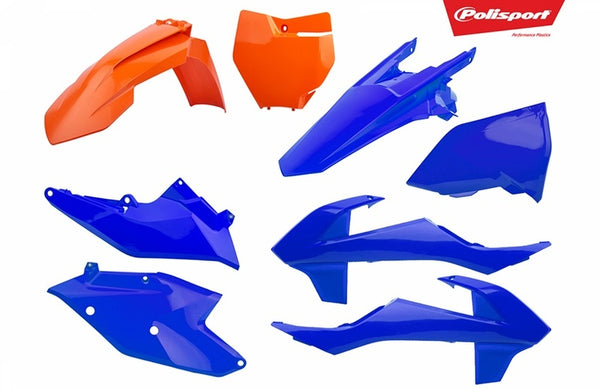 PolicePort Plastics Kit Orange/Blue KTM SX/SX-F 90792