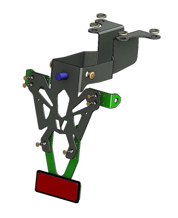 V PARTS Kennzeichenhalter Schwarz Suzuki GSR750 C8-SPS002 