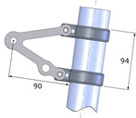 LSL Clubman Headlight Bracket Kit Stainless Steel Universal Ø53mm 143LT53VA