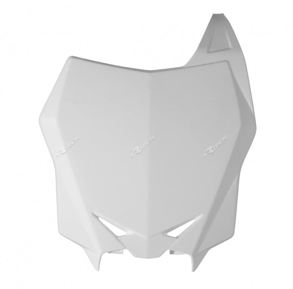 Racetech Factory Front Number Plate White Suzuki RM-Z250/450 R-Trmzbn0016