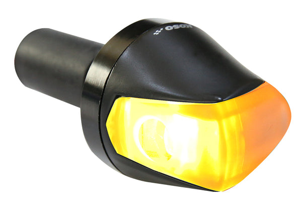 Koso Knight LED Blinkers - Matt Black/Smoked Toned | He033010