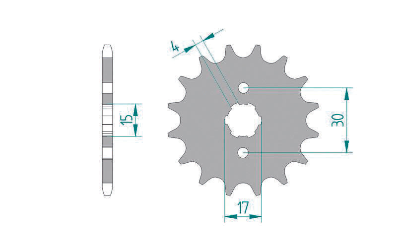 AFAM Steel Standard Front Sprock 20101 - 420