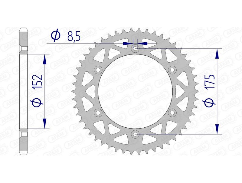 Afam Aluminium Heck gesprochen 13508 - 520