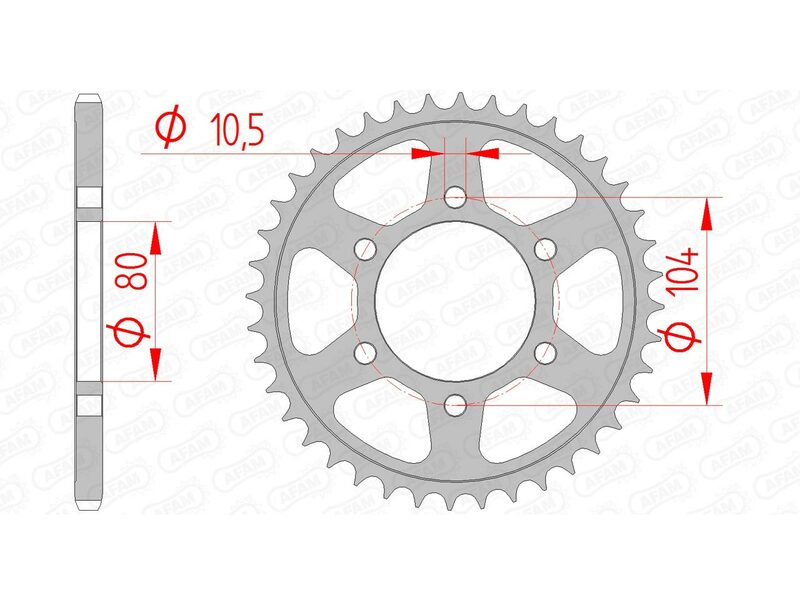 Afam Steel Standard Heck gesprochen 16504 - 520