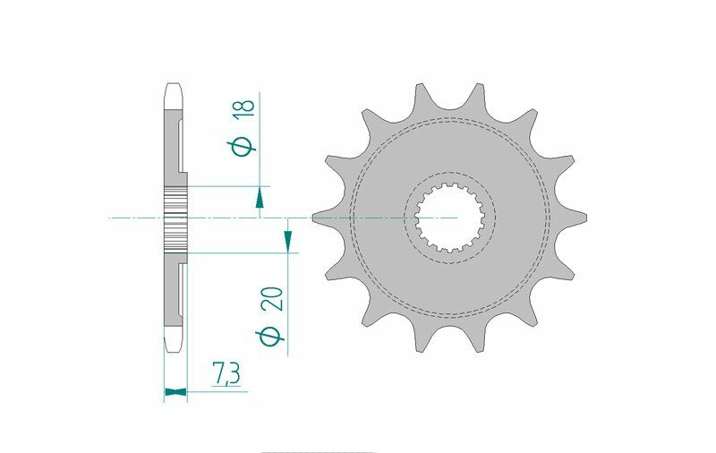 Afam Steel Self -Cleaning -Vorderrad 20206 - 520